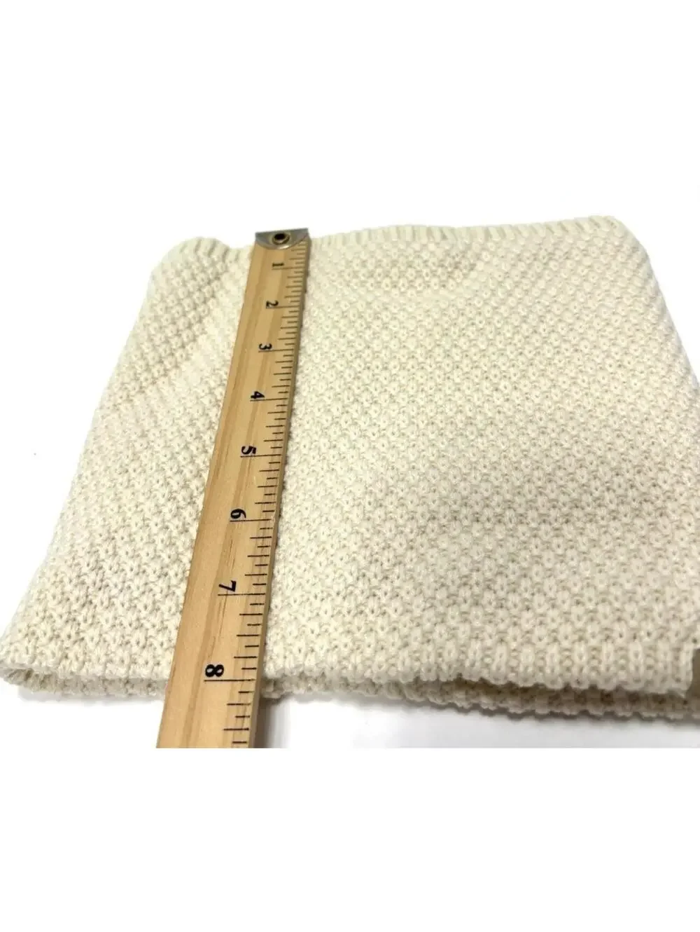 Fleece Neck Warmer Snood Scarf Thick Winter Thermal Unisex Men Women Beige NEW